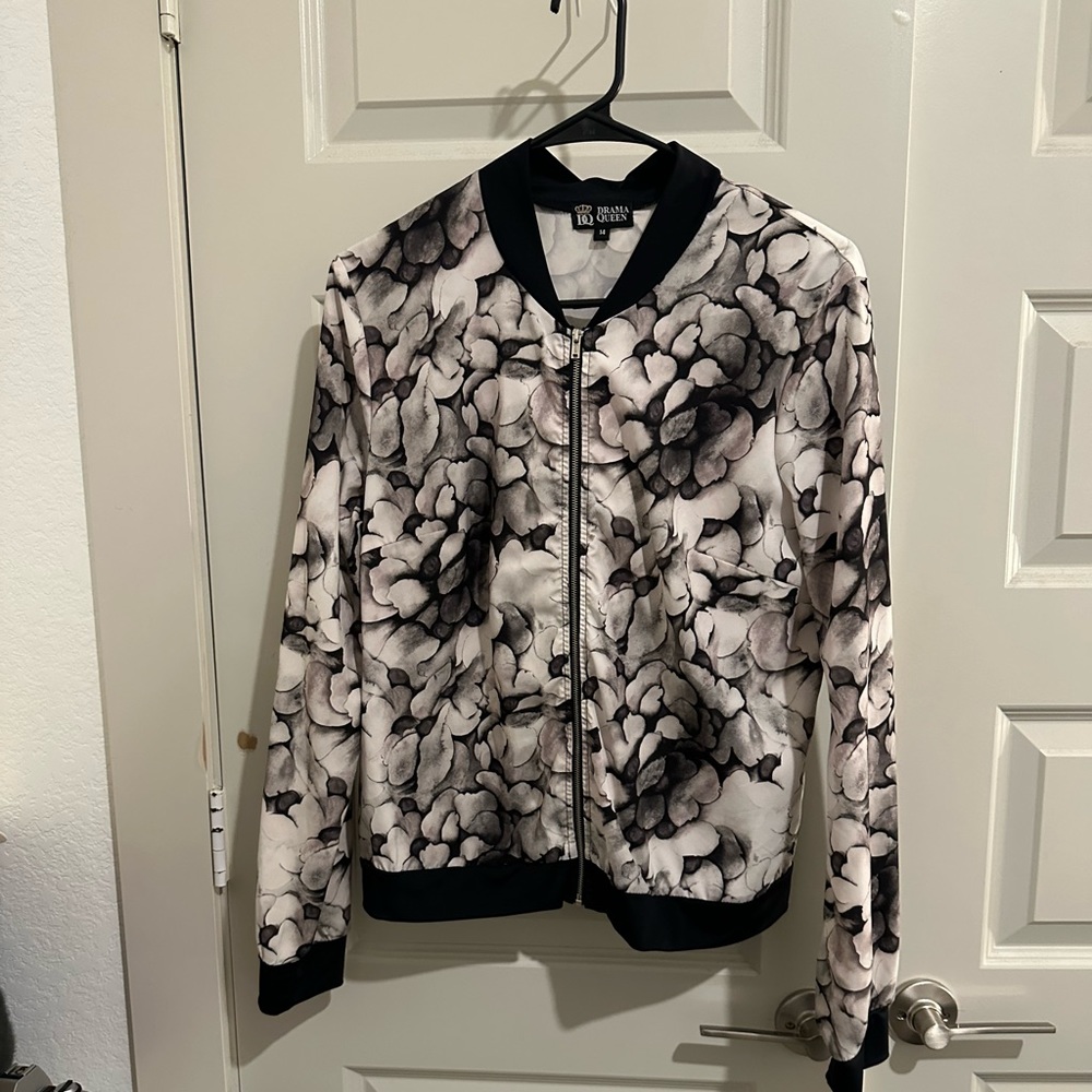 Flower lightweight bomber jacket, great condition